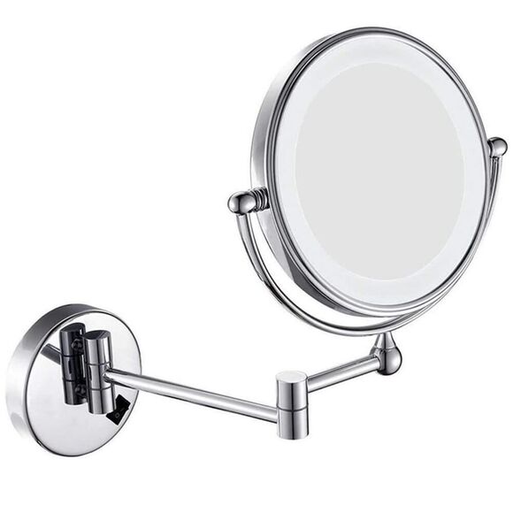 Cleaning and Bright Wall mounting Mirror Touch Screen 5X Amplifier arms Extended - Picture 1 of 11